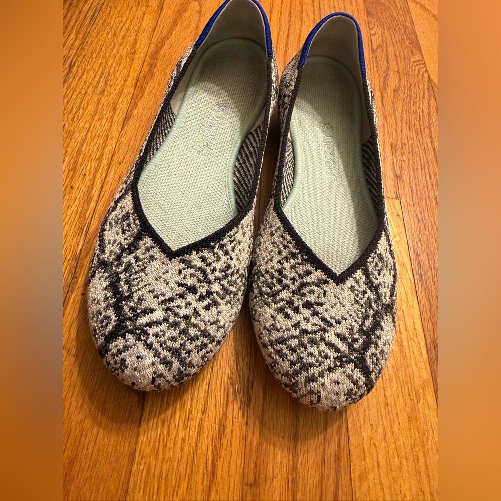Rothy's The Flat Round Toe Knit Python Ballet Sho… - image 5